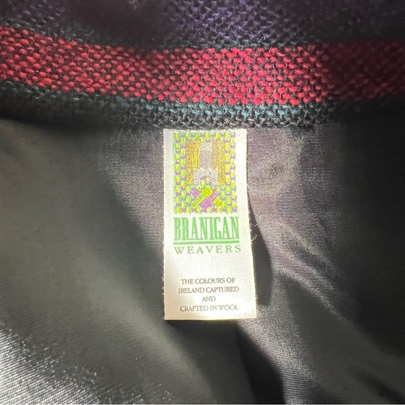 Branigan Weavers Ireland 100% wool plaid Coat Zip Button Womens 2XL ? Jacket - Picture 6 of 10
